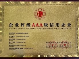 长沙顺新电梯有限公司_企业信用等级证书